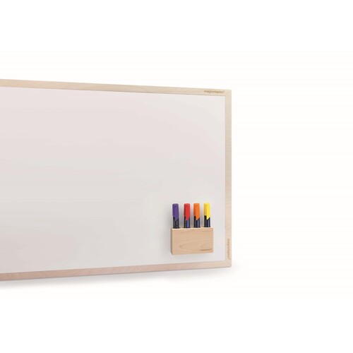 Stiftehalter Wood Serie 11,4x7x2,6cm magnethaftend Birke natur Magnetoplan 1228749 Produktbild Additional View 7 L