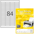 Etiketten Inkjet+Laser+Kopier 46x11,1mm auf A4 Bögen weiß BestStandard (PACK=8400 STÜCK) Produktbild
