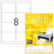 Etiketten Inkjet+Laser+Kop. 99,1x67,7mm auf A4 Bögen weiß BestStandard (PACK=800 STÜCK) Produktbild