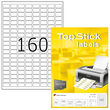 Etiketten Inkjet+Laser+Kopier 22x12mm auf A4 Bögen weiß BestStandard (PACK=16000 STÜCK) Produktbild