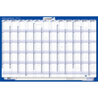 Jahresplaner 2025 quer 60x90cm 1Jahr/1Seite folienkaschiert gerollt Legamaster 7-422221-25 Produktbild