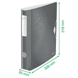 Ordner 180° Active WOW A4 60mm rot metallic Kunststoff Leitz 1107-00-26 Produktbild Additional View 2 S