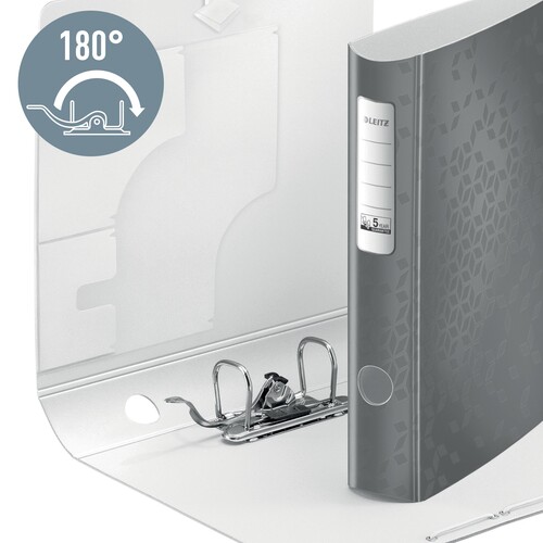 Ordner 180° Active WOW A4 60mm rot metallic Kunststoff Leitz 1107-00-26 Produktbild Additional View 4 L