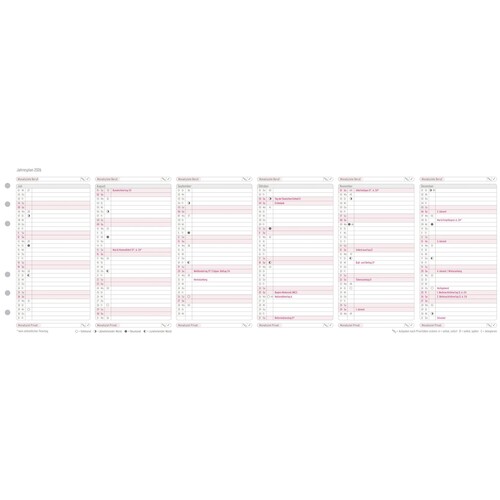 Jahresplan 2026 für Organizer Midi 96x172mm Chronoplan 50506 Produktbild Additional View 2 L