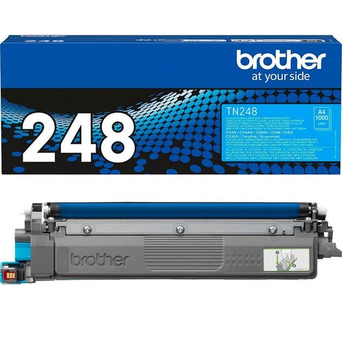 Brother TN-248C Cyan Toner Produktbild Front View L