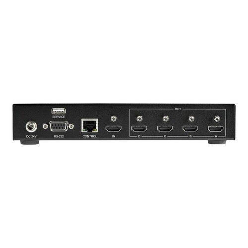 StarTech.com Videowand Controller (2x2, 4K 60Hz, HDMI 2.0, EDID, 1 In 4 Out Video Wall Verteiler, RS Produktbild Additional View 2 L