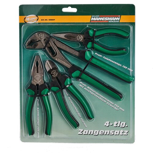 BRÜDER MANNESMANN Zangensatz M10997 4tlg. Produktbild