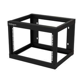 StarTech.com 6HE 19 Zoll Wand Netzwerk Rack - 2 Pfosten, 48cm tief mit offener Rahmen, für AV/IT/Kom Produktbild