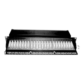 DIGITUS Desktop CAT 6A, Klasse EA Patch Panel, geschirmt, schwarz Produktbild