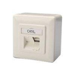DIGITUS CAT 6A, Klasse EA, Datendose, designkompatibel, Aufputz Produktbild