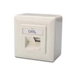 DIGITUS CAT 6A, Klasse EA, Datendose, designkompatibel, Aufputz Produktbild Additional View 1 S