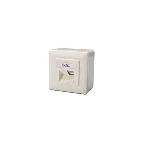 DIGITUS CAT 6A, Klasse EA, Datendose, designkompatibel, Aufputz Produktbild Additional View 1 L