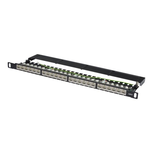DIGITUS CAT 6, Klasse E High Density Patch Panel, geschirmt, schwarz Produktbild