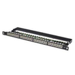 DIGITUS CAT 6, Klasse E High Density Patch Panel, geschirmt, schwarz Produktbild Additional View 1 S