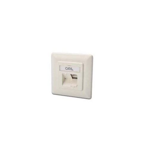 DIGITUS CAT 6A Klasse EA Netzwerkdose, designkompatibel, geschirmt, Unterputz Produktbild Additional View 1 L