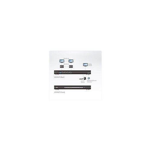 ATEN VS1814T HDMI Over Single Cat 5 Splitter Produktbild Additional View 2 L