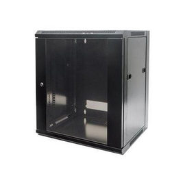 Intellinet Network Cabinet, Wall Mount (Standard), 9U, Usable Depth 410mm/Width 510mm, Black, Flatpa Produktbild