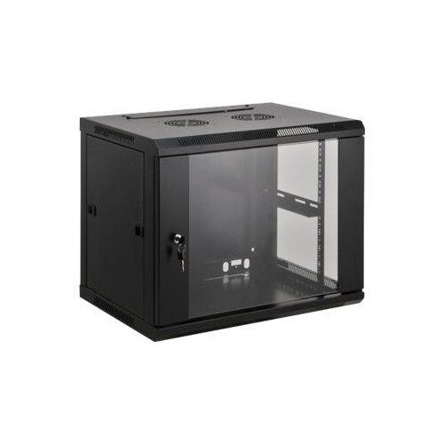 Intellinet Network Cabinet, Wall Mount (Standard), 9U, Usable Depth 350mm/Width 540mm, Black, Assemb Produktbild Front View L