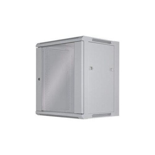 Intellinet Network Cabinet, Wall Mount (Standard), 12U, Usable Depth 260mm/Width 510mm, Grey, Flatpa Produktbild