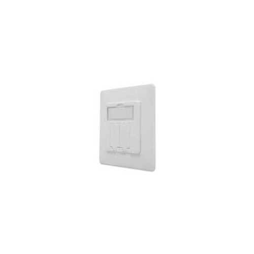 DIGITUS Frontplatte und Einbaurahmen für Multimedia / Keystone Module Produktbild Additional View 1 L