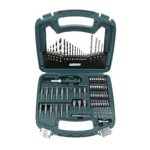 BRÜDER MANNESMANN Bohrer-/Bitsatz M54375 75tlg. Produktbild Front View L