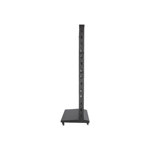 Intellinet 19" 2-Pfosten Laborgestell, 42 HE, Flatpack, schwarz - Schrank - offener Rahmen - 2 Pfost Produktbild Additional View 2 L