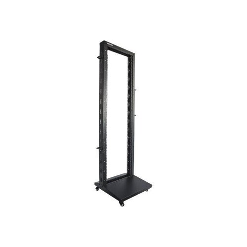 Intellinet 19" 2-Pfosten Laborgestell, 42 HE, Flatpack, schwarz - Schrank - offener Rahmen - 2 Pfost Produktbild Additional View 3 L