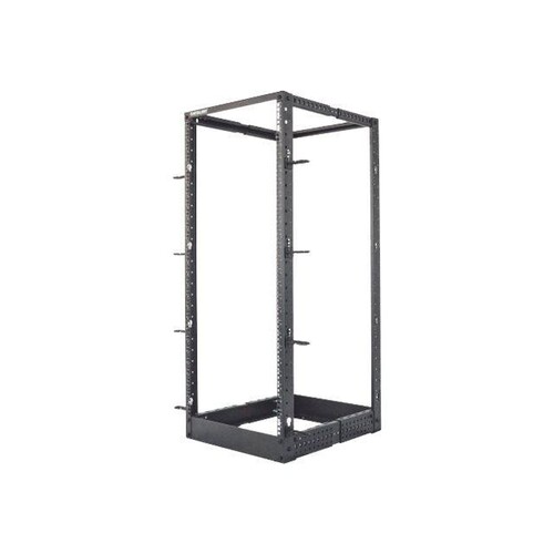 Intellinet 19" 4-Pfosten Laborgestell, 26 HE, Flatpack, schwarz - Schrank - offener Rahmen - 4 Pfost Produktbild