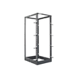 Intellinet 19" 4-Pfosten Laborgestell, 26 HE, Flatpack, schwarz - Schrank - offener Rahmen - 4 Pfost Produktbild Additional View 2 S