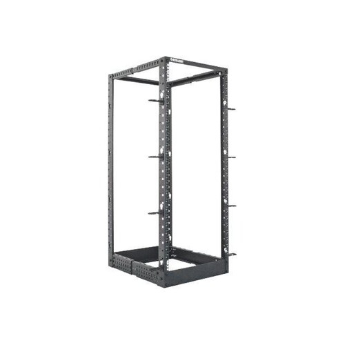 Intellinet 19" 4-Pfosten Laborgestell, 26 HE, Flatpack, schwarz - Schrank - offener Rahmen - 4 Pfost Produktbild Additional View 2 L