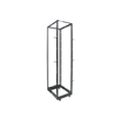 IC Intracom Intellinet 19" 4-Pfosten Laborgestell, 45 HE, Flatpack, schwarz - Schrank - offener Rahm Produktbild Additional View 1 S