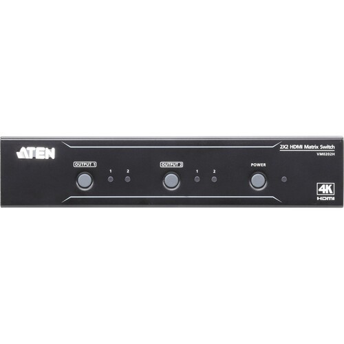 ATEN VanCryst VM0202H 2x2 4K HDMI Matrix - Video/Audio-Schalter Produktbild Additional View 4 L