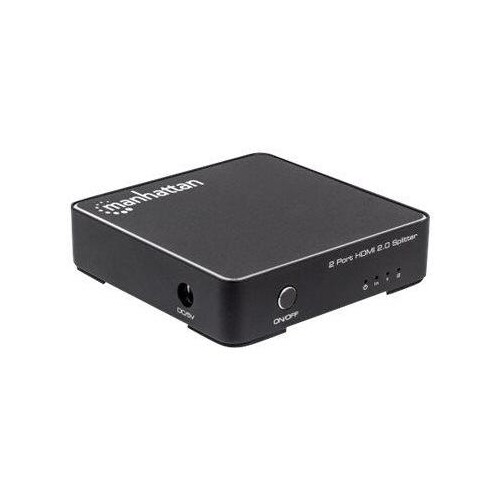 Manhattan HDMI Splitter 2-Port , 4K@60Hz, Displays output from x1 HDMI source to x2 HD displays (sam Produktbild Additional View 3 L