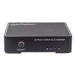 Manhattan HDMI Splitter 2-Port , 4K@60Hz, Displays output from x1 HDMI source to x2 HD displays (sam Produktbild Additional View 4 S