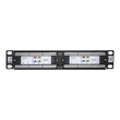 Intellinet 10" 12-Port Cat6 Patchpanel, UTP, 10", 1 HE, schwarz - Patch Panel - Rack montierbar - CA Produktbild Additional View 1 S