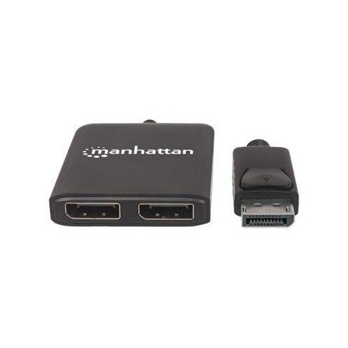 Manhattan DisplayPort 1.2 to 2-Port DisplayPort 1.2 Splitter Hub with MST, 4K@30Hz, USB-A Powered, V Produktbild Additional View 2 L