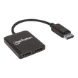 Manhattan DisplayPort 1.2 to 2-Port DisplayPort 1.2 Splitter Hub with MST, 4K@30Hz, USB-A Powered, V Produktbild Additional View 3 S