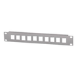 Intellinet 10-Port Patchpanel, unbestückt, 10", 1 HE, grau - Patchpanel (Blindblech) Produktbild
