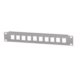 Intellinet 10-Port Patchpanel, unbestückt, 10", 1 HE, grau - Patchpanel (Blindblech) Produktbild