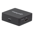 Manhattan HDMI Splitter 2-Port , 1080p, Black, Displays output from x1 HDMI source to x2 HD displays Produktbild Additional View 2 S