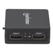 Manhattan HDMI Splitter 2-Port , 1080p, Black, Displays output from x1 HDMI source to x2 HD displays Produktbild Additional View 4 S
