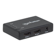 Manhattan HDMI Splitter 4-Port (Compact), 4K@30Hz, Displays output from x1 HDMI source to x4 HD disp Produktbild Additional View 1 S