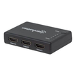 Manhattan HDMI Splitter 4-Port (Compact), 4K@30Hz, Displays output from x1 HDMI source to x4 HD disp Produktbild Additional View 3 S