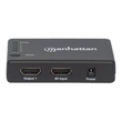 Manhattan HDMI Splitter 4-Port (Compact), 4K@30Hz, Displays output from x1 HDMI source to x4 HD disp Produktbild Additional View 4 S