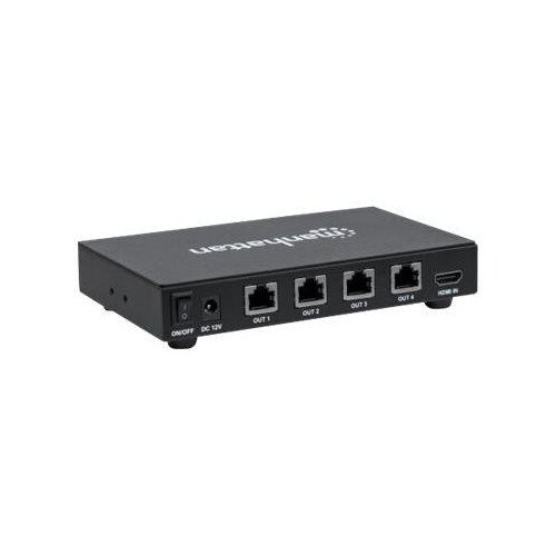Manhattan 1080p 4-Port HDMI Extending Splitter Transmitter, Splits One Source to Four Outputs, Three Produktbild Additional View 2 L