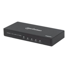 Manhattan HDMI Splitter 4-Port , 4K@60Hz, Displays output from x1 HDMI source to x4 HD displays (sam Produktbild