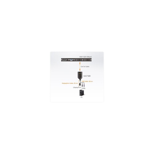 ATEN KA7189 - KVM-/Audio-/USB-Extender - DisplayPort Produktbild Additional View 2 L
