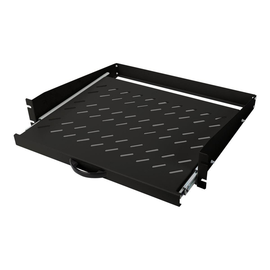 DIGITUS Ausziehbarer Fachboden zum Festeinbau an den vorderen 483 mm (19")-Profilschienen Produktbild
