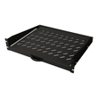 DIGITUS Ausziehbarer Fachboden zum Festeinbau an den vorderen 483 mm (19")-Profilschienen Produktbild Additional View 1 S