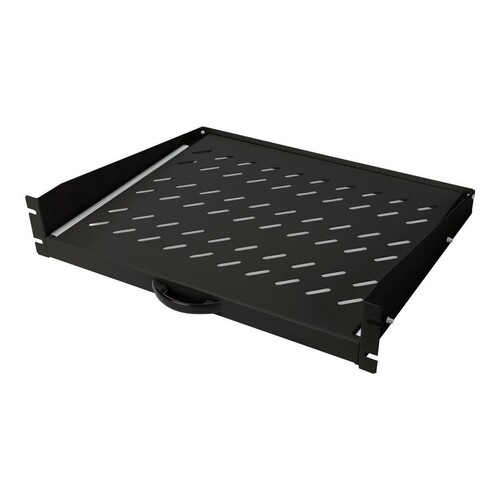 DIGITUS Ausziehbarer Fachboden zum Festeinbau an den vorderen 483 mm (19")-Profilschienen Produktbild Additional View 1 L